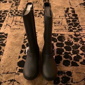 Girls Kenneth Cole black riding boots
